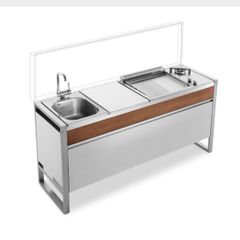 Stainless gas outdoor cooktop