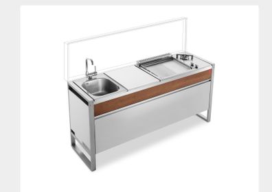 Stainless gas outdoor cooktop