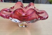Czech Art Glass Bowl by Josef Hospodka, Chribska Glasswork, 1960