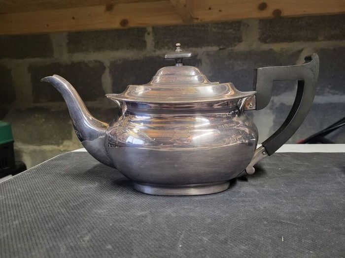 Vintage Silver Plate Tea Set - Teapot, Creamer & Bowl - Sheffield