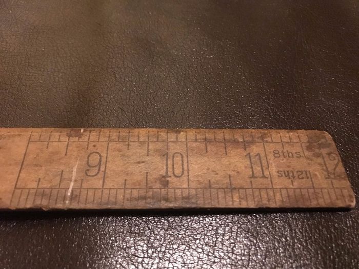 Antique school ruler