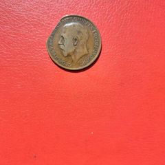 1921 George V Penny with Clipped Planchet Error