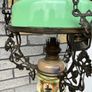 Antique Hanging Oil Lamp Image 10
