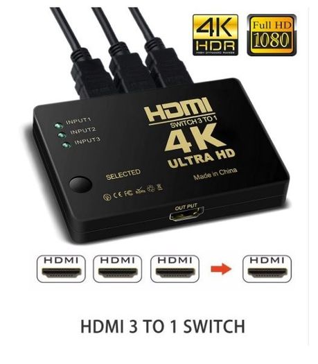 HDMI  Splitter 3 Port Selector Switcher