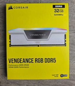 Brand New Ram Corsair Vengeance White Rgb 32gb Ddr5 5200mhz C40 Xmp Expo