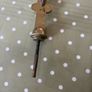 Antique Brass Crucifix Image 3