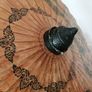 Vintage Oriental Hand Painted Bamboo Umbrella Image 5