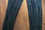 Leather look leggings size medium