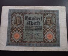 Germany. Reichsbanknote. 100 Mark (1.11.1920)
