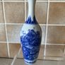 Chinese Pair Eggshell Porcelain Colbalt Blue/ White Elegant Vases Image 2