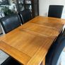 solid oak table and chairs Image 3