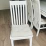 Solid oak dining chairs x 8 Image 4