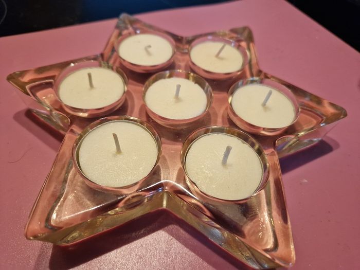 3 Table Centre Piece Tea Light Holders
