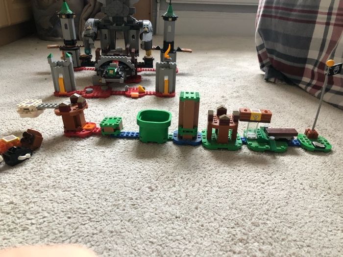lego super mario bowser castle and other Mario lot