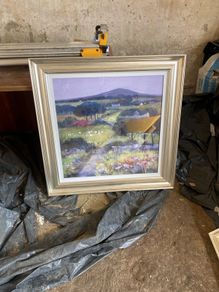 large picture with silver frame