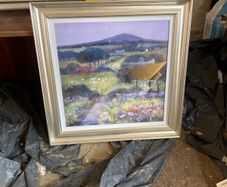 large picture with silver frame