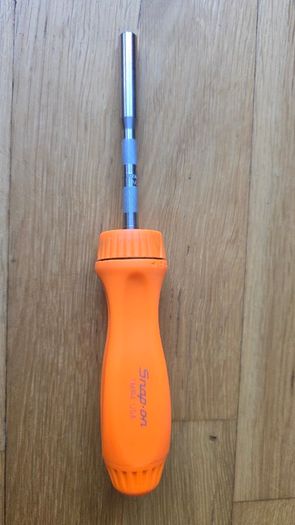 Snap-On Hard handle Ratcheting Screwdriver brand new Unused