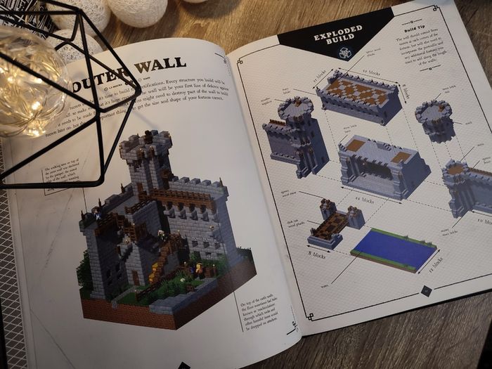 Minecraft ! Exploded Builds ! Medieval Fortress ! An Official Minecraft Book ! Hardcover ! 2016 ! by Egmont Books !