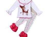 main image for ad Polka Dot Reindeer Tunic and Legging Christmas Outfit