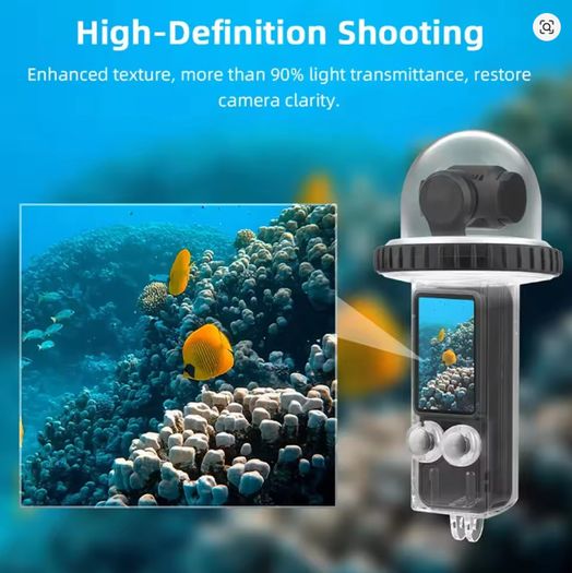 40M Waterproof Case For DJI Osmo Pocket 3 Underwater Diving Housing