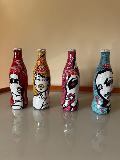 Limited edition unopened Patricia Field Diet Coke bottles