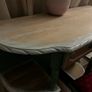 Upcycled Vintage Vanity Table or Console Table and Stool Set Image 10