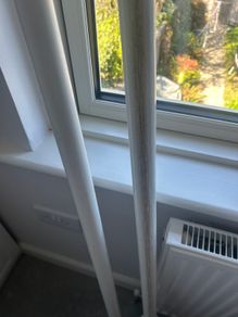 2 curtain poles
