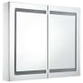 LED Bathroom Mirror Cabinet 80x12.2x68 cm Image 4