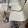 4 x Cream Leather Kitchen Breakfast Bar - Island High Stools - Can Deliver Image 3