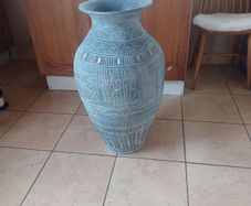 Vintage Egyptian flower plant pot