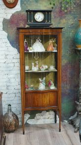 Antique Mahogany Display Cabinet