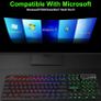 New iMICE AK-800 USB Wired LED Backlit Suspended Round Cap Gaming Keyboard. Image 8