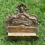 Vintage Rococo Style Brass Magazine/Letter Holder H10" x 9" Image 4