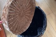 wicker laundry basket