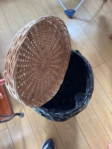 wicker laundry basket