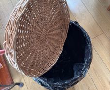 wicker laundry basket