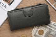 Leather Wallet for Women Card Holder Purse, Multi Compartment Clutch Wallet