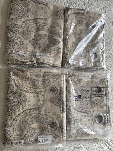 curtains 4 panels brand new beige vintage buy 2 for 20 or 4 for 36