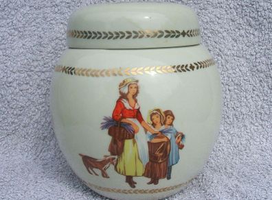 YARDLEY LONDON (Old English Lavender) - a vintage ginger jar with Yardley name and images (1960's / 1970's)
