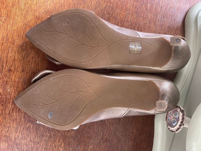 Marian high heel Size 39 champagne