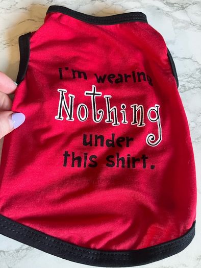 Dog tops size small