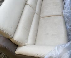 Cream Leather Couch - FREE