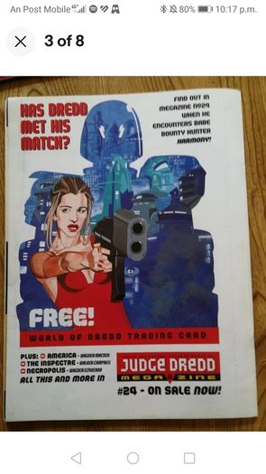 vintage magazines comics judge Dredd free gifts