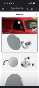 vintage car gutter or top of door mirror