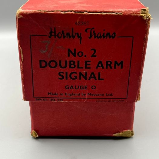 Hornby Series O Gauge No 2 Double Arm Signal - Nice Example - Boxed