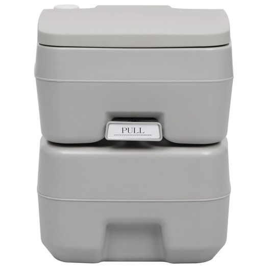 Portable Camping Toilet Grey 20+10 L
