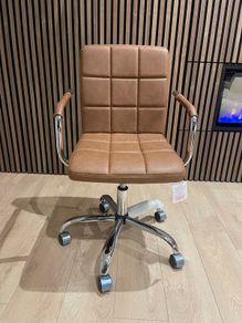 Brand New Leatherette Office Chair with Armrests Unused with Tags