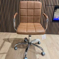 Brand New Leatherette Office Chair with Armrests Unused with Tags