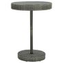 Garden Table Grey 75.5x106 cm Poly Rattan Image 2