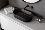 Lova Cera-Line 53 Matt Black Ceramic Countertop Washbasin